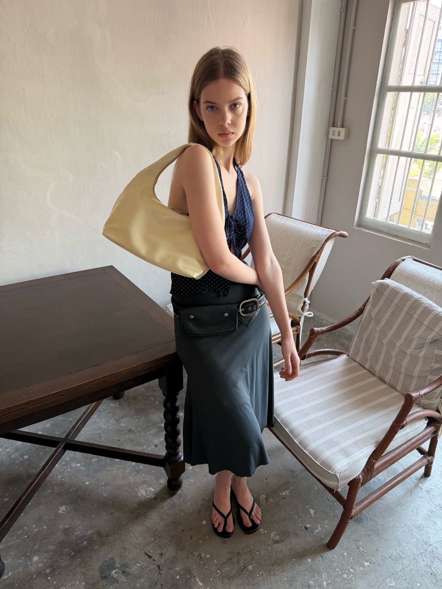 July Mansion - Medium Jersey in Lemon Tart