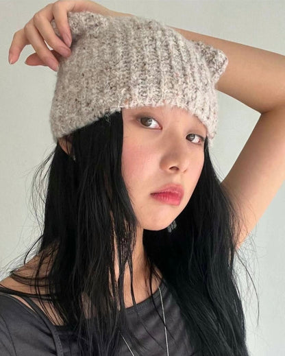 [ 貓貓耳仔~ 針織冷帽 ] Baby Cat Beanie - 5 colours