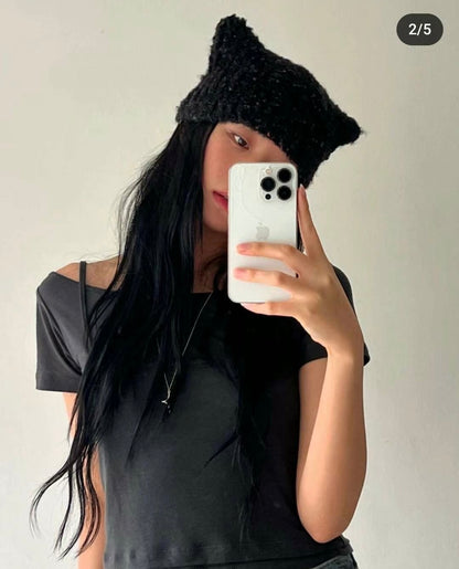 [ 貓貓耳仔~ 針織冷帽 ] Baby Cat Beanie - 5 colours