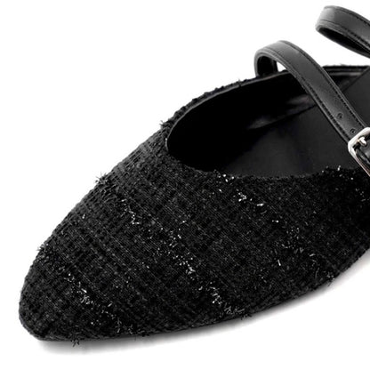 [ 高貴全黑 Tweed 紋 ] Railey - Black Tweed
