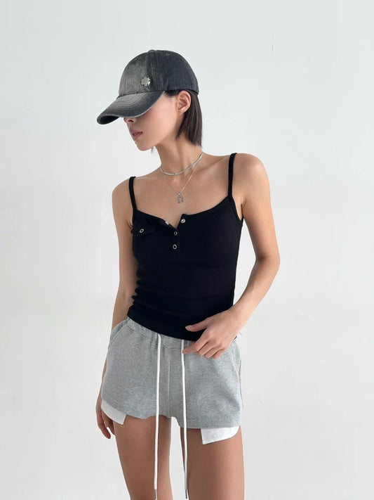 [ 🆕 歐美簡約小背心 🪩 ] Little Pocket Tank - 3 colours