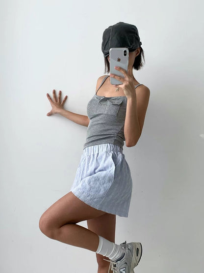 [ 🆕 歐美簡約小背心 🪩 ] Little Pocket Tank - 3 colours