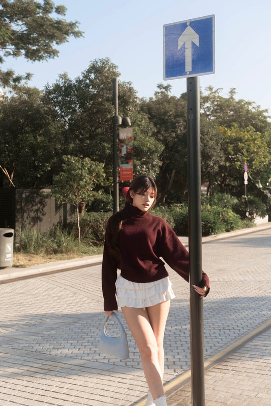 [ 🆕 休閒~簡約~慵懶~薄冷衫 ] Free To Go Turtleneck Sweater - 2 colours