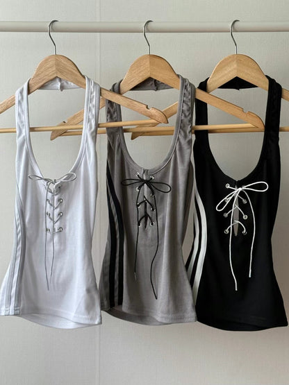 [ 🆕 型格性感 ✰ ✰ ✰ 綁帶露背 top ] Ada's Backless Tank - 3 colours