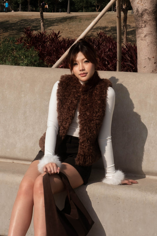 [ 🆕 可愛到爆 🧸 卷毛毛背心 ] Teddy Bear Vest