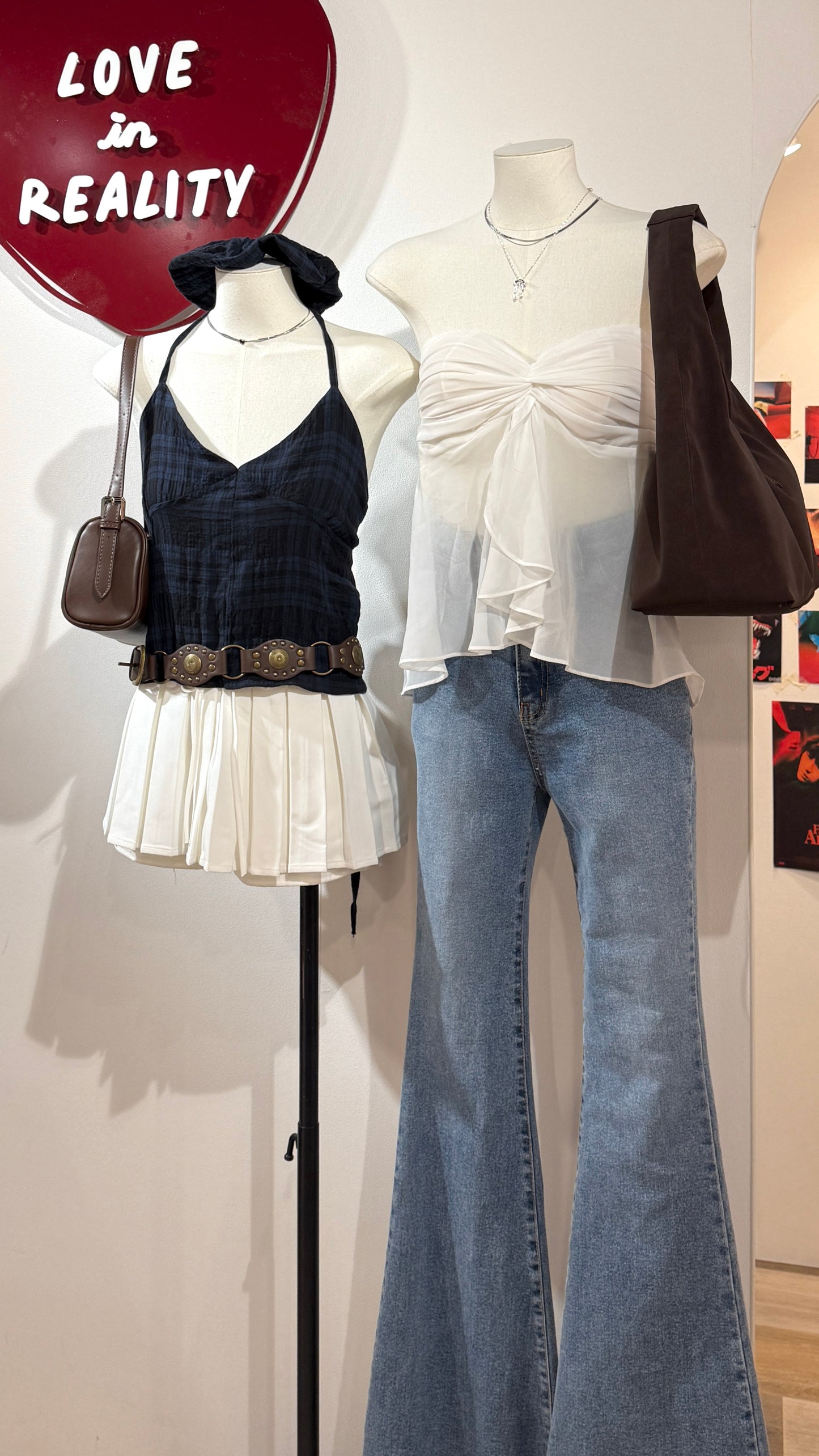 [ 新品優惠 🆕 個性不撞款 復古甜辣格仔吊帶 ] Checked Vintage Top (free scrunchie!) - 2 colours