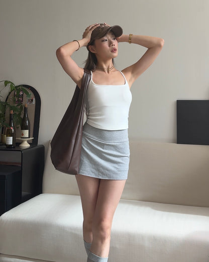 [ 極力推介夏日背心! ☀️⚾️ 超美肩! 超美胸! 彈性工字背心 ] Work Time Padded Tank - 3 colours
