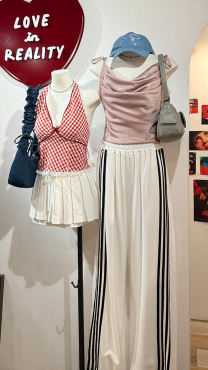 Picnic Checked Backless Top - 2 colours