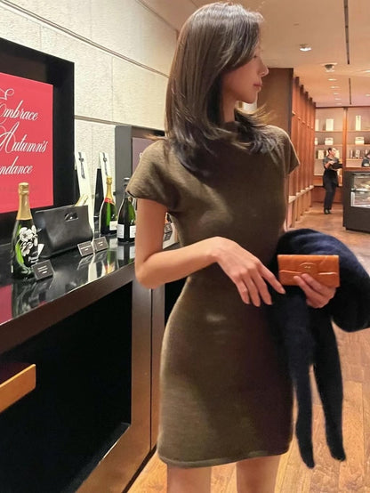 [ 簡約必備款! 氣質羊毛連身裙 ] Creme Wool Dress - 4 colours