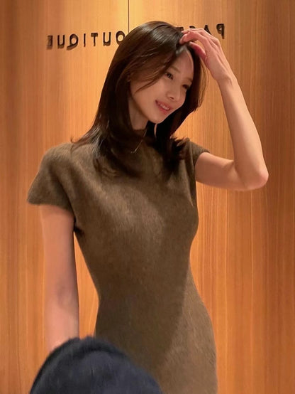 [ 簡約必備款! 氣質羊毛連身裙 ] Creme Wool Dress - 4 colours
