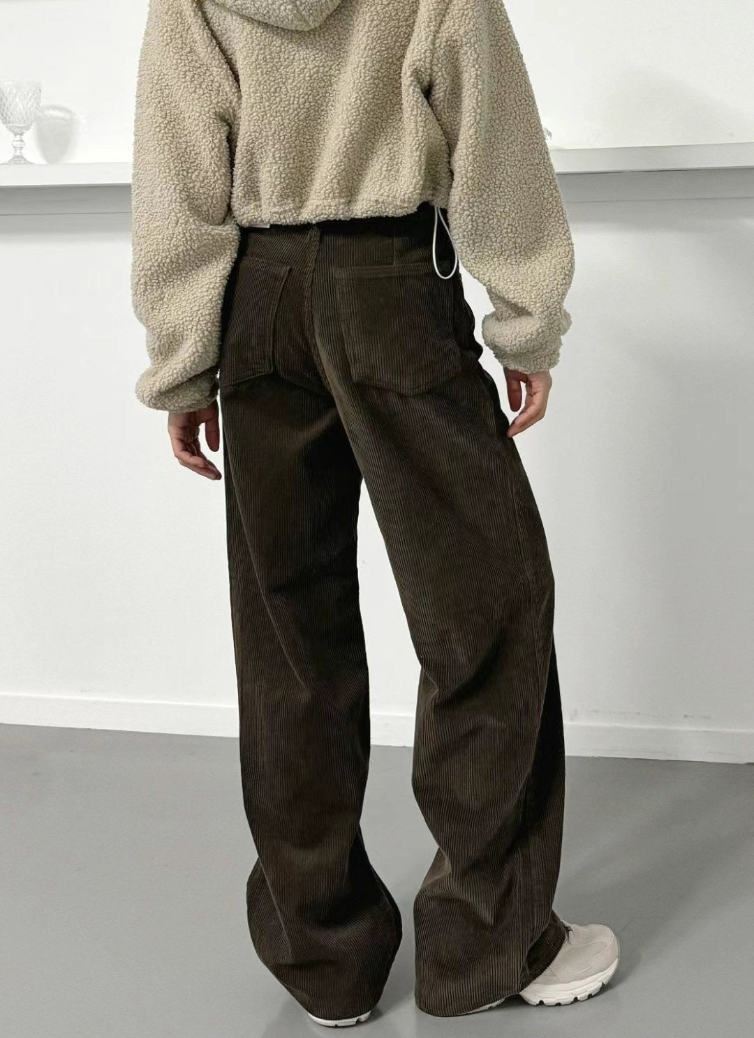 [十萬個推薦! 慵懶直腳 軟熟燈芯絨闊腳褲 ] No Worries Corduroy Wide Leg Pants - 3 colours