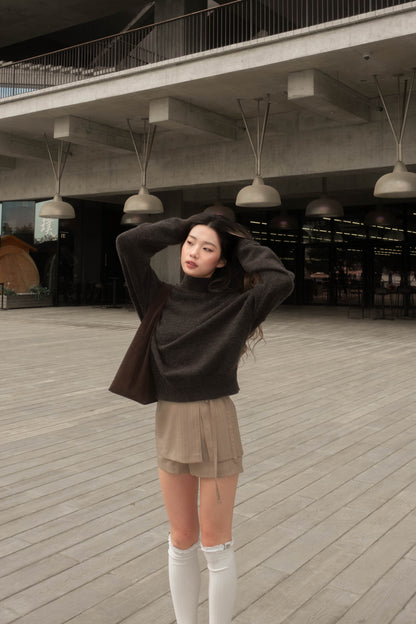 SALE [ 休閒~簡約~慵懶~薄冷衫 ] Free To Go Turtleneck Sweater - 2 colours