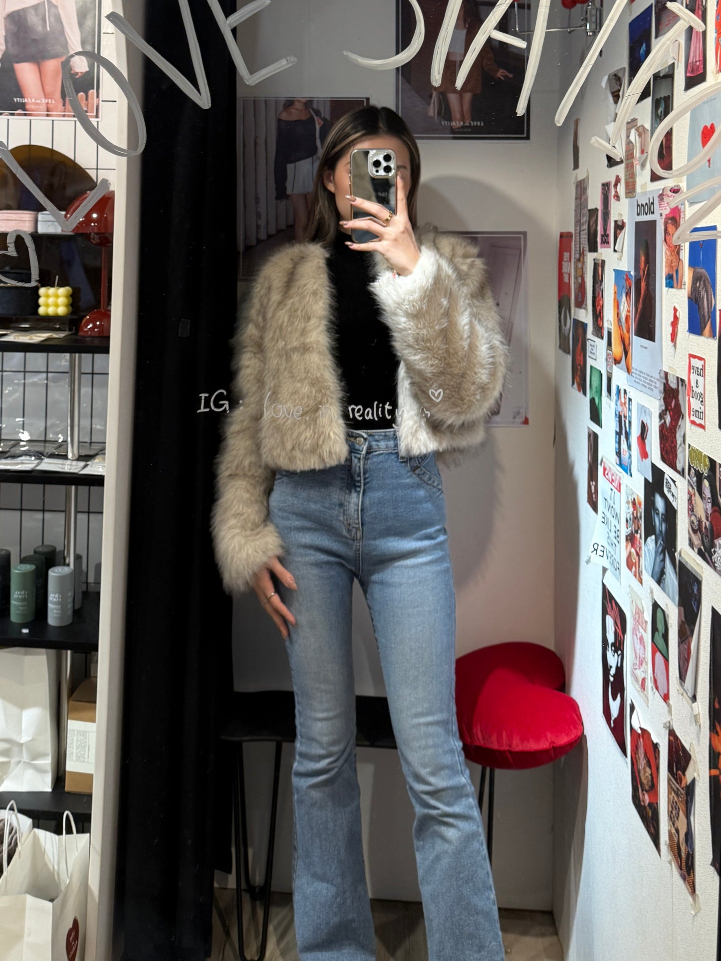 [ 簡約高級感～ 毛毛短套 ] Foxy Faux Fur Jacket