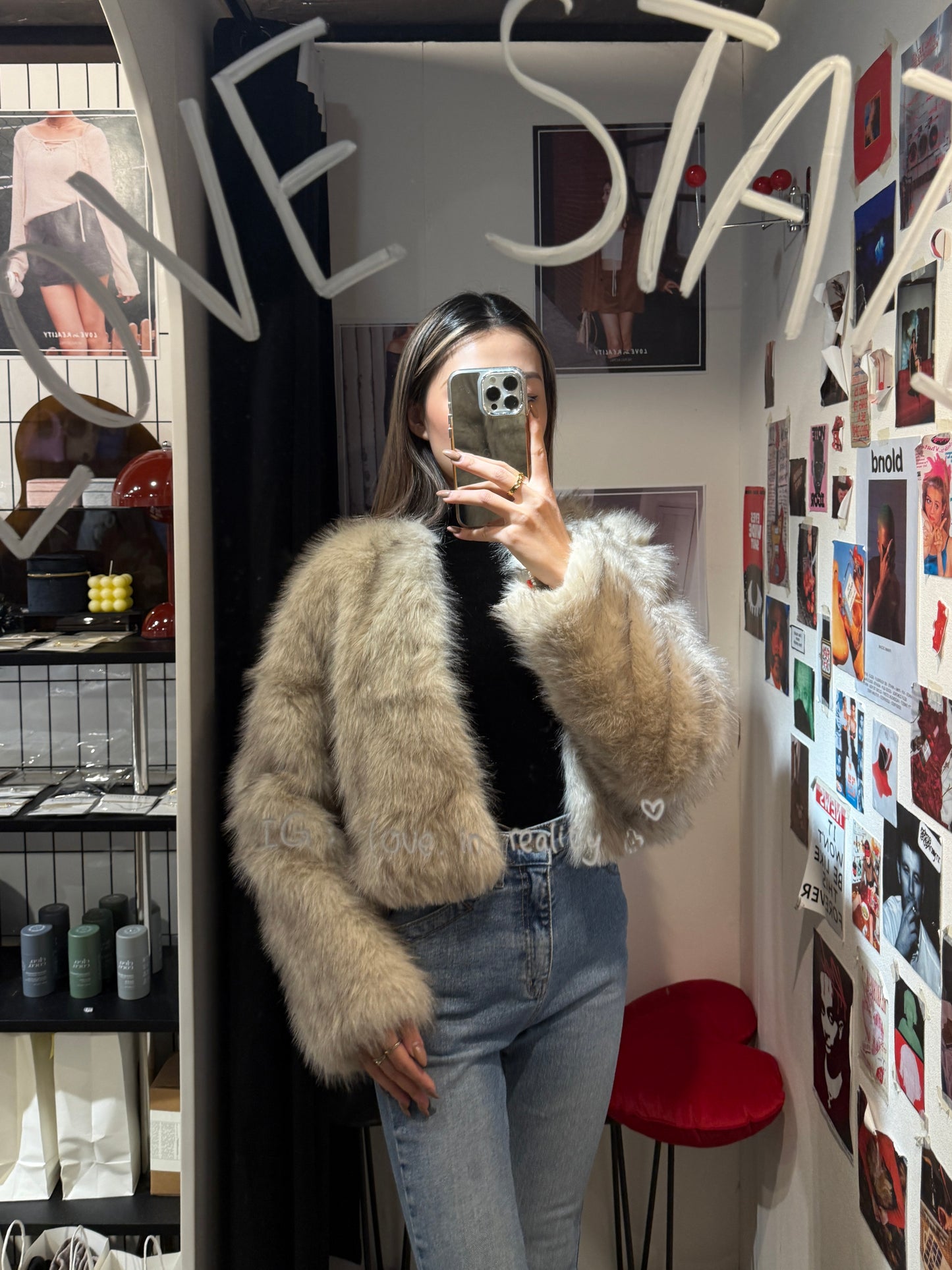 [ 簡約高級感～ 毛毛短套 ] Foxy Faux Fur Jacket