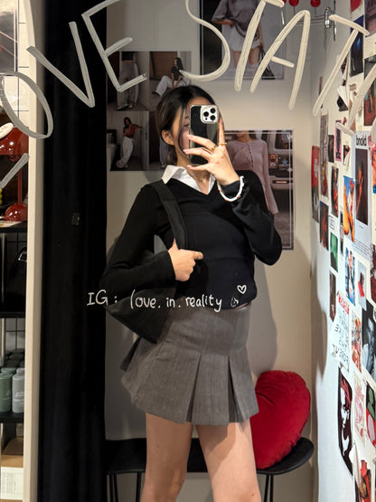 [ 潮流 “扮” 工 📁📈 恤衫領假兩件 ] Geek Shirt Top - 3 colours