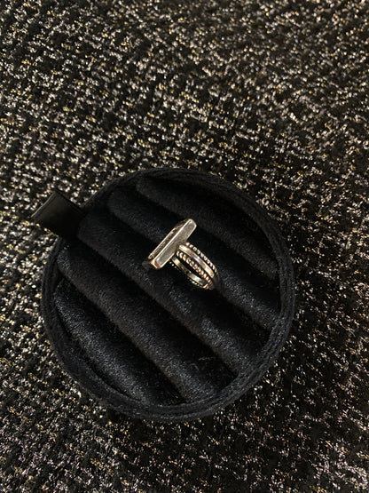 Bold Square Ring - Silver