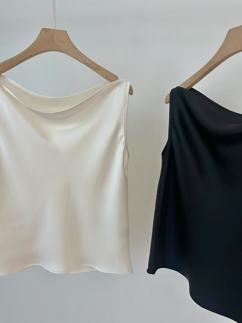 [ 氣質女生必收!  ] Satin Sleek Tank - 2 colours