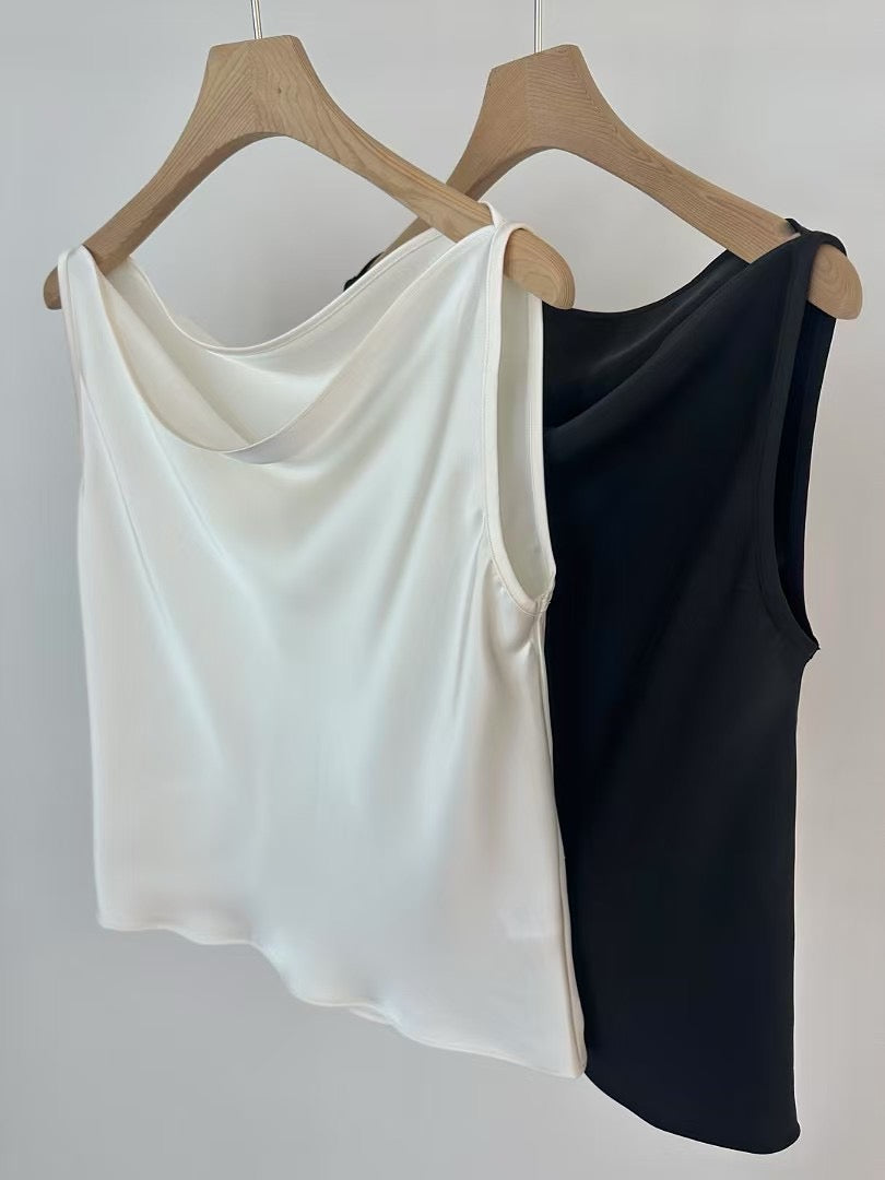 [ 氣質女生必收!  ] Satin Sleek Tank - 2 colours