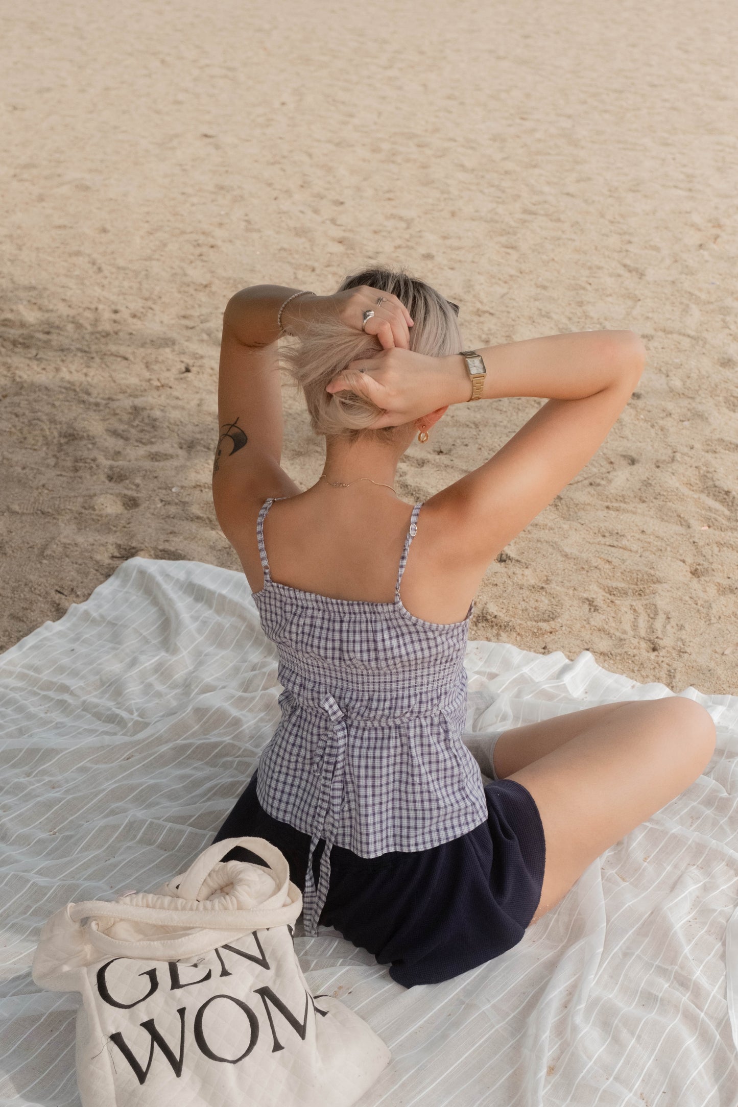[ 復古田園風 ] Country Checked Tank - 2 colours