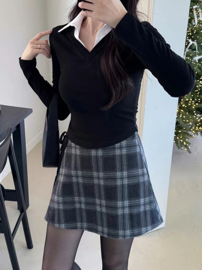 [ 潮流 “扮” 工 📁📈 恤衫領假兩件 ] Geek Shirt Top - 3 colours