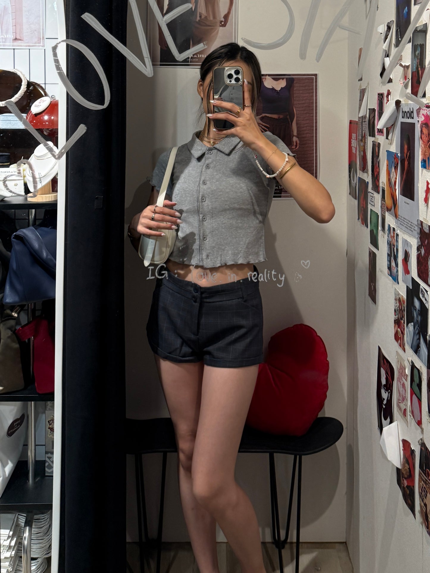 Mini Checked Shorts
