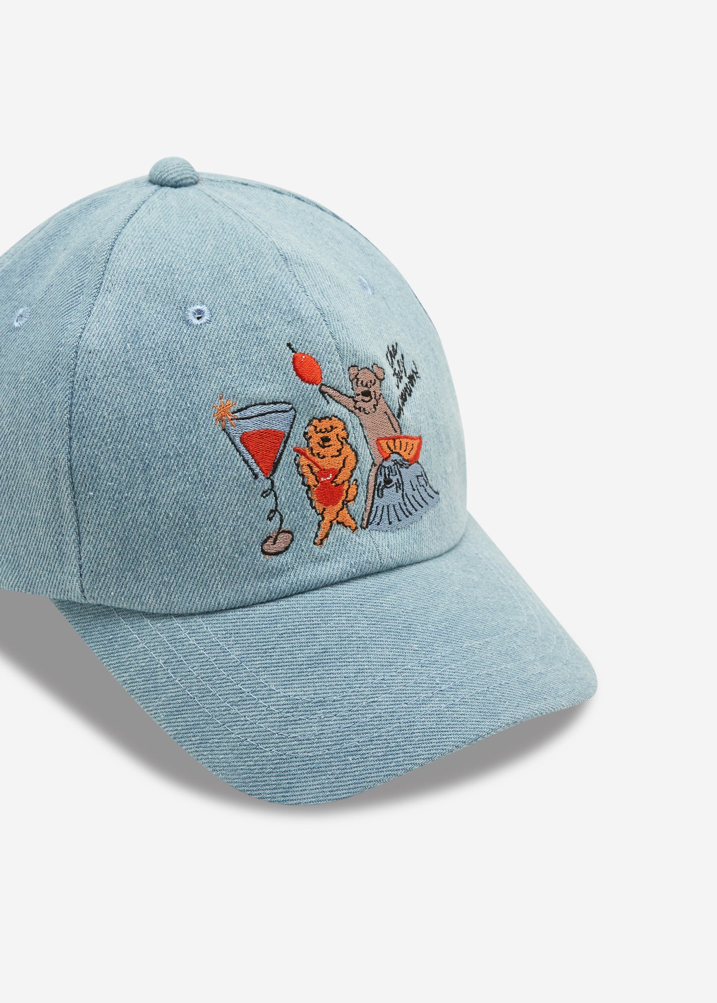 July Mansion - TJM Cocktail Cap in Light Denim