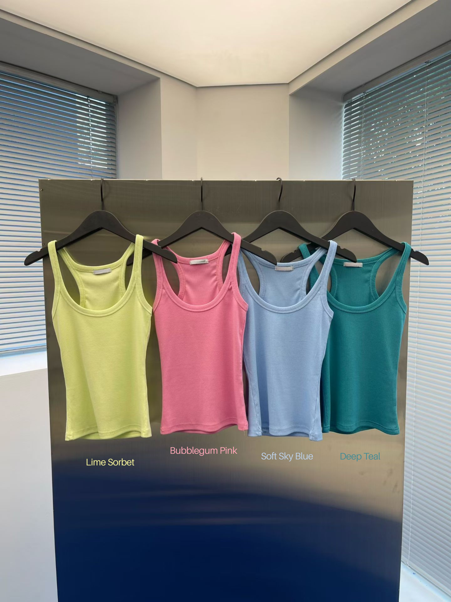 🆕 Essential Ribbed Racerback Tank - 4 colours