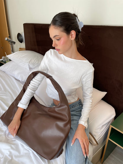July Mansion - Giga Jersey in Cappuccino Brown