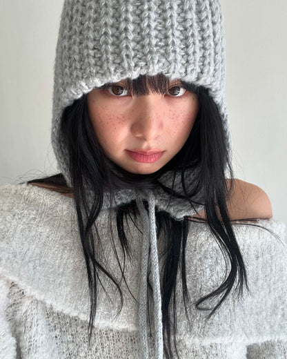 [ 針織可愛小帽子～ ] Trapper Hat Knit - 3 colours