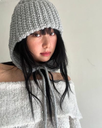 [ 針織可愛小帽子～ ] Trapper Hat Knit - 3 colours