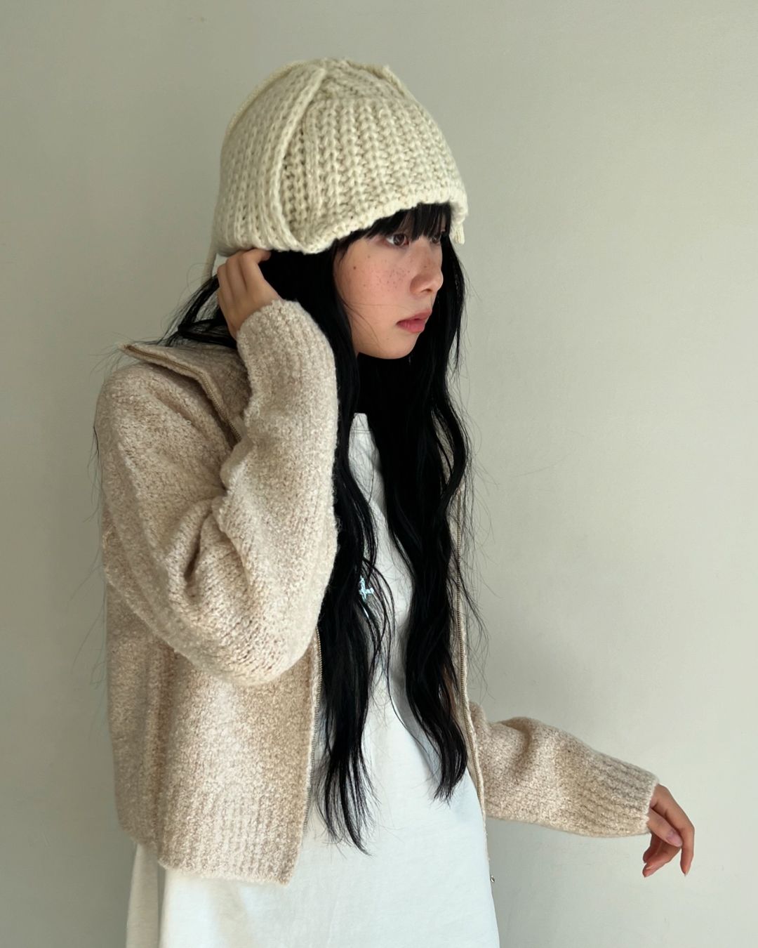 [ DAY 7 新品 - 針織可愛小帽子～ ] Trapper Hat Knit - 3 colours