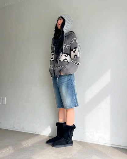[ 針織可愛小帽子～ ] Trapper Hat Knit - 3 colours