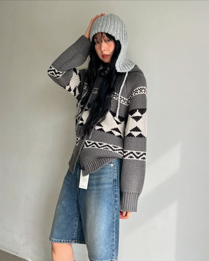 [ 針織可愛小帽子～ ] Trapper Hat Knit - 3 colours