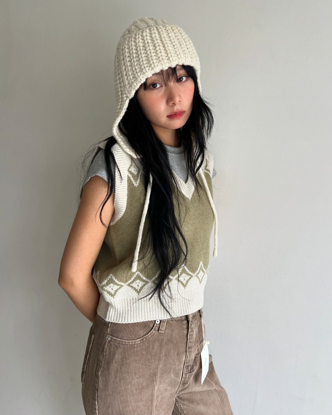 [ DAY 7 新品 - 針織可愛小帽子～ ] Trapper Hat Knit - 3 colours