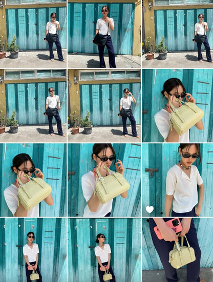 July Mansion - Mini Emma Crossbody in Butter Yellow