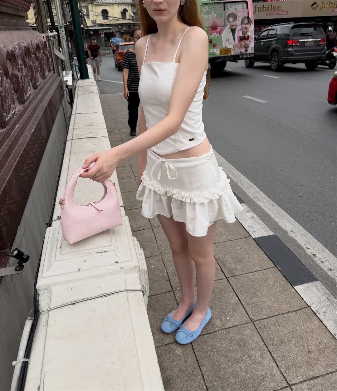 July Mansion - Micro Jersey in Baby Pink