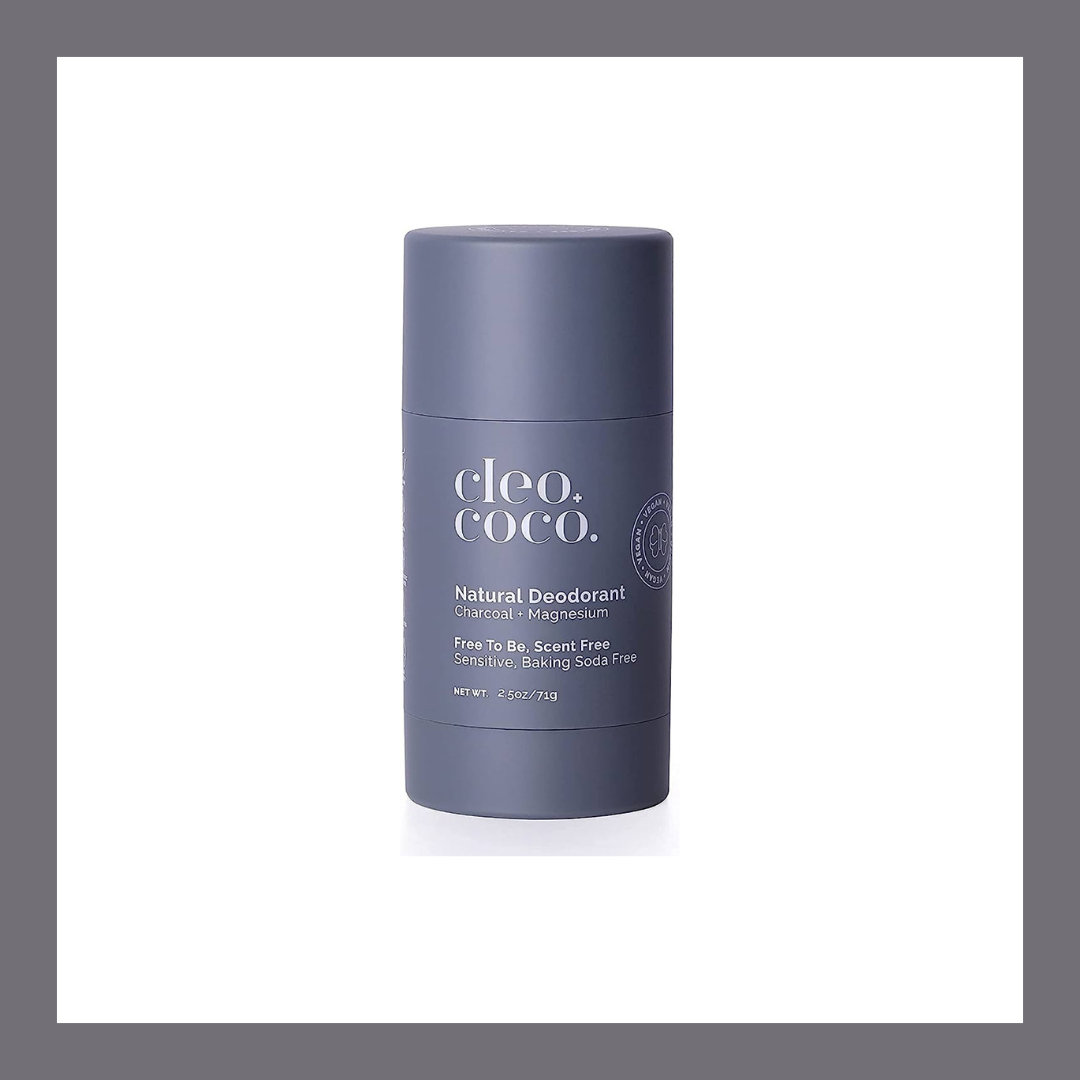 [ Scent Free - For sensitive skin] Charcoal + Magnesium Natural Deodorant