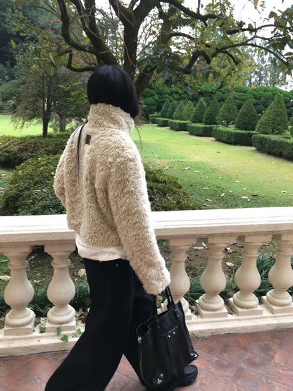 [ 🆕 有型又可愛~! 卷毛毛短外套 ] Puppy Love Fluffy Jacket - 2 colours