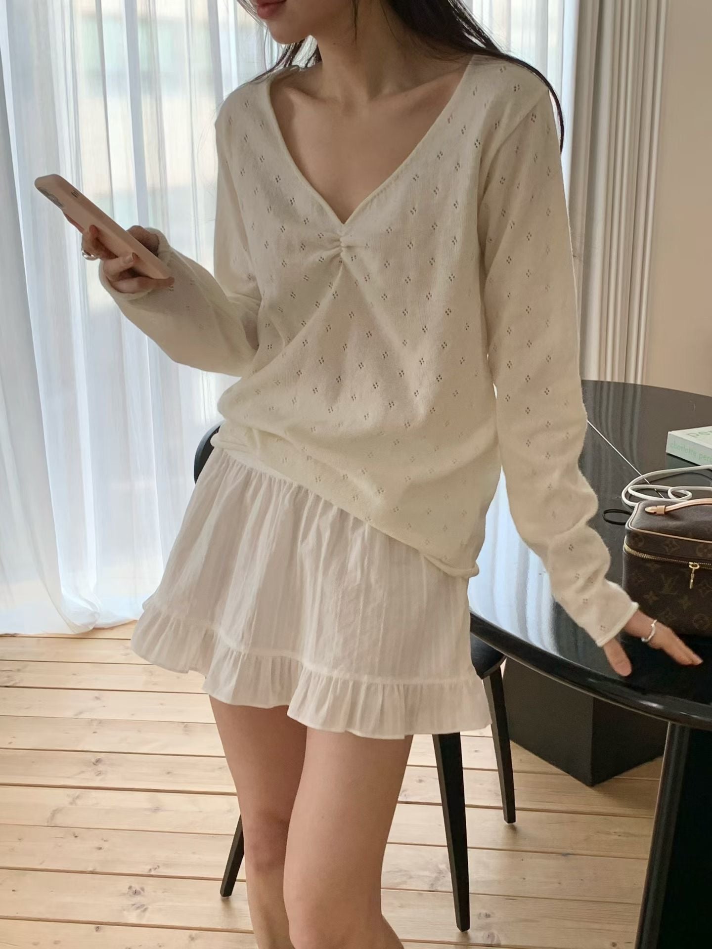 [ 🆕 田園風飄逸短裙 ₊˚⋆.ೃ𐦍 ] Cinderella Mini Skirt - 2 colours