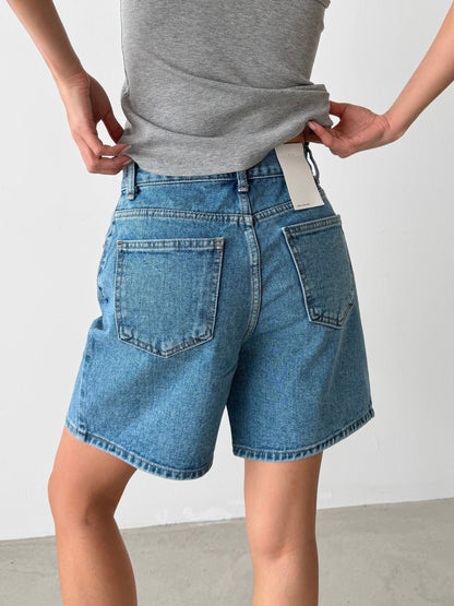 [ 🆕 特顯瘦! 歐美街頭短牛仔] Sliding Denim Shorts
