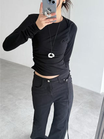 SALE [ 舒服 + 靚cut 🪽 歐美隨性高腰喇叭褲 ] Way Cool Mini Belt Flare Pants - 2 colours
