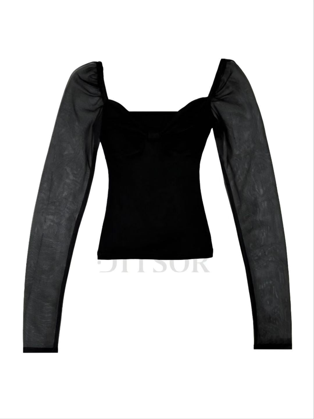 [ 🆕 不撞款～ 薄紗袖 ] Sheer Bubble Sleeves Top - 3 colours