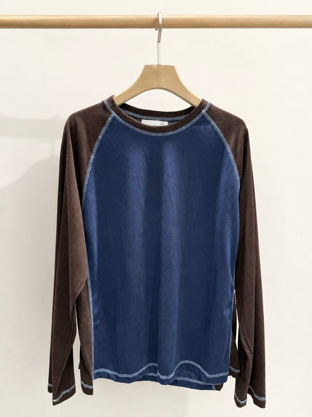 Contrast Stitch Raglan Long Sleeve - 4 colours