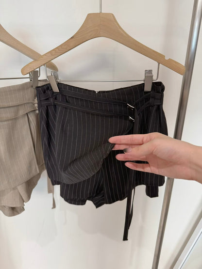 [ 🆕 斯文氣質款~ 直間裙褲 超安全! ] Siren Stripes Mini Skorts - 2 colours