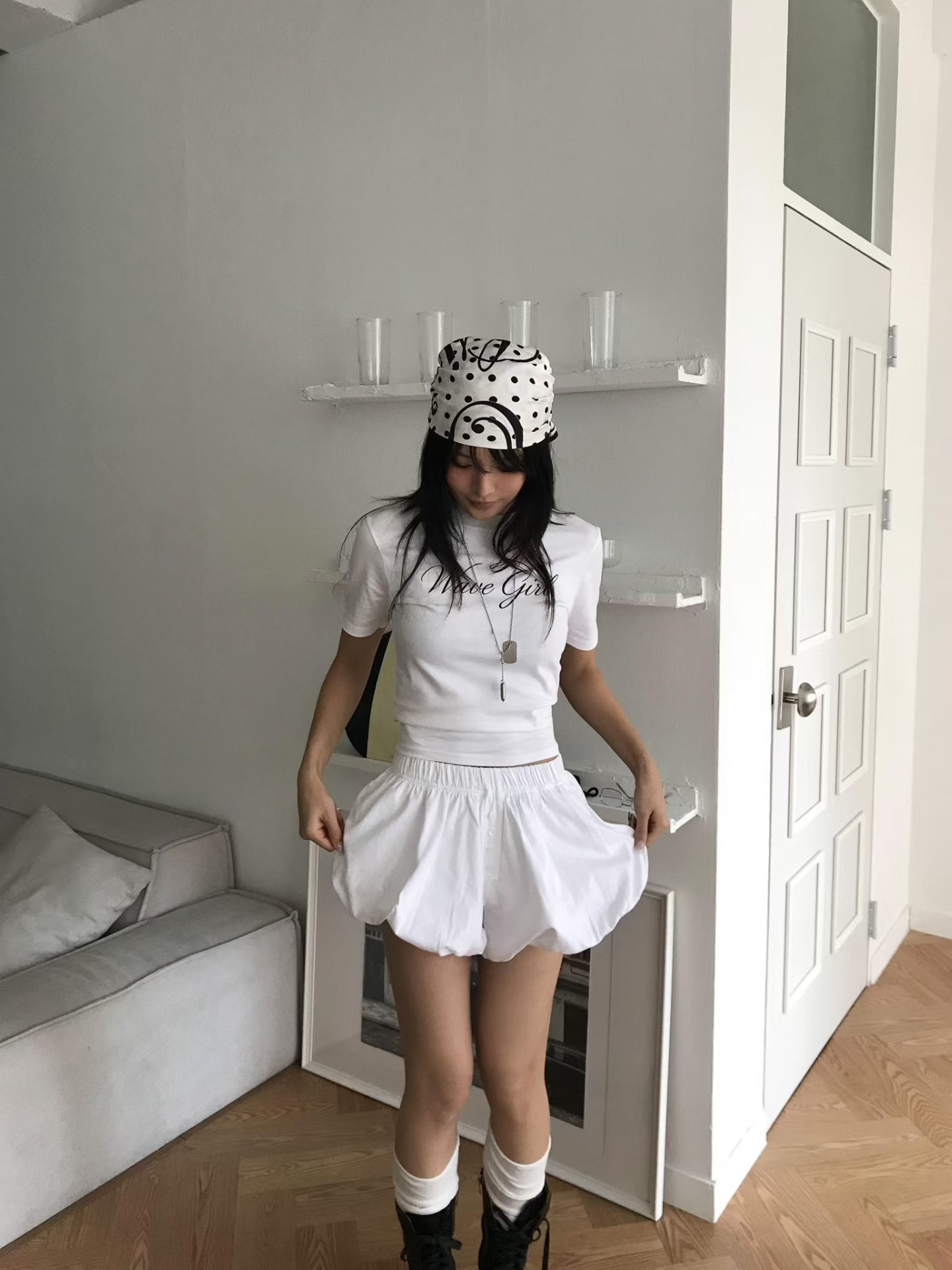[ 🆕 上身大驚喜 ❤️‍🔥 最顯瘦的泡泡短褲! ] Bubble Lounge Shorts - 2 colours