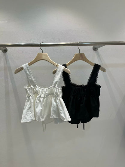 🆕 Lace Trim Babydoll Tie Camisole - 2 colours