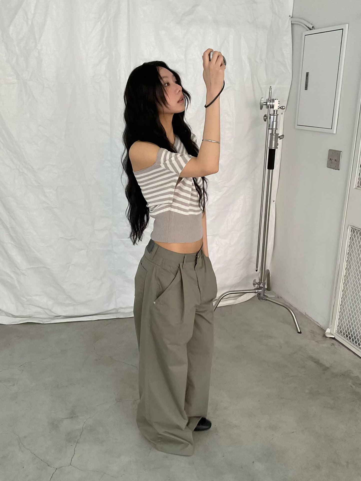 [ 🆕 間條 + 斜膊 = 時尚新指標 ] Jeju Asymmetric Top Stripes - 3 colours