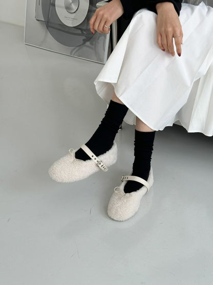 [ 🆕 私心超級愛!! 毛毛平底 Mary Jane] Momo Ballet Flats - 3 colours