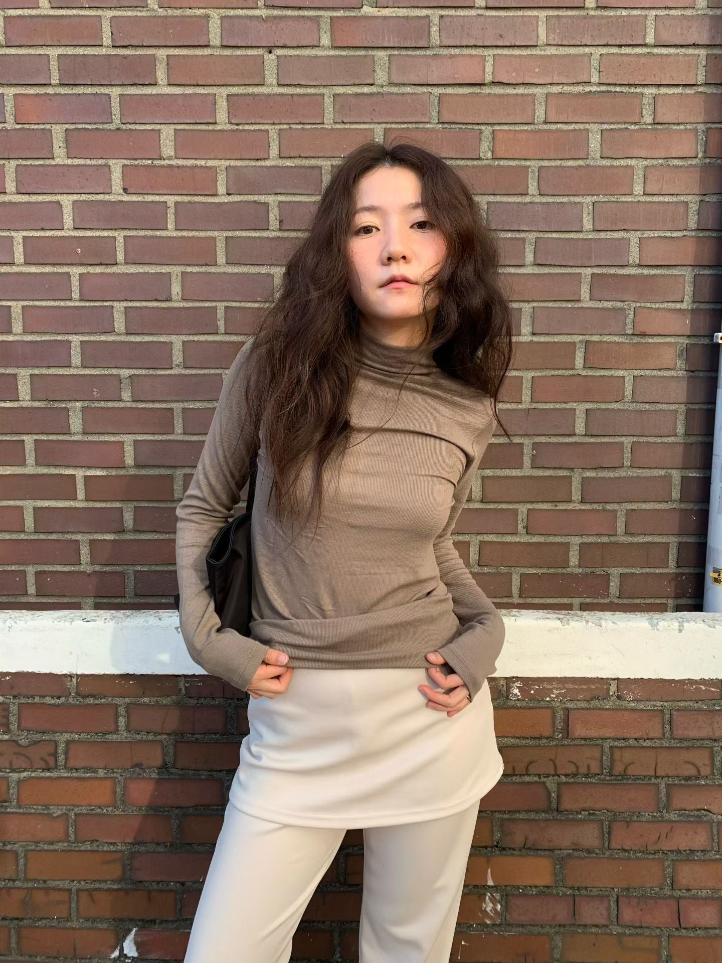 [ 🆕 軟糯~滑身~親膚~ 長款打底衫] Signature Soft Touch Turtle Neck Top - 3 colours