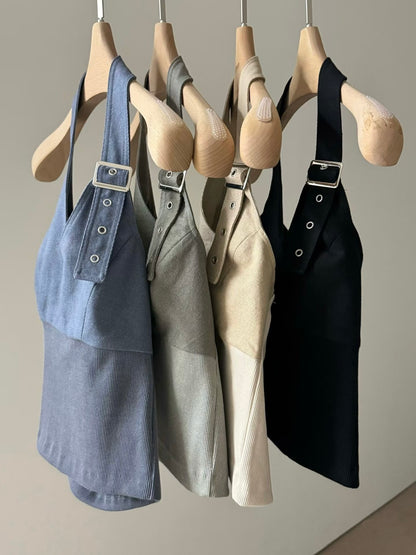 🆕 Lexi Buckle Halter Top - 4 colours